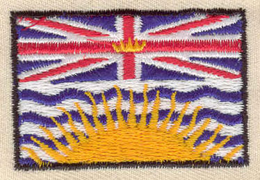 Embroidery Design: British Columbia Flag 1.88w X 1.25h