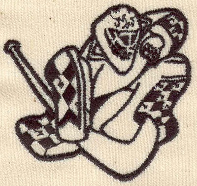 Embroidery Design: Hockey Goalie 2.19w X 2.06h