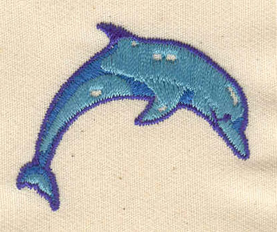 Embroidery Design: Dolphin 1.69w X 1.38h