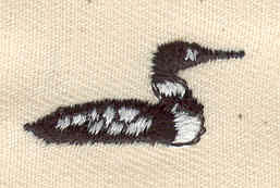 Embroidery Design: Loon 1.00w X 0.44h