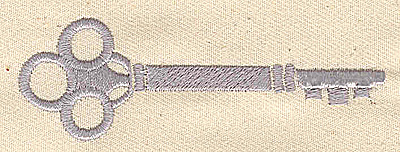 Embroidery Design: Old fashioned key 3.25w X 1.06h