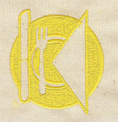 Embroidery Design: Place setting 2.13w X 2.31h