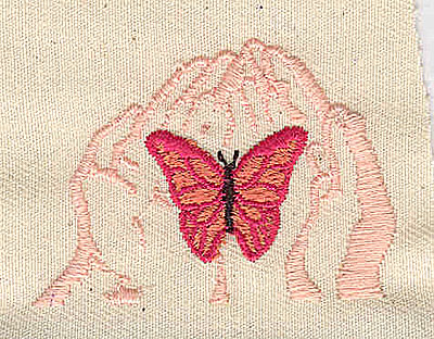 Embroidery Design: Butterfly in hands2.00w X 1.44h