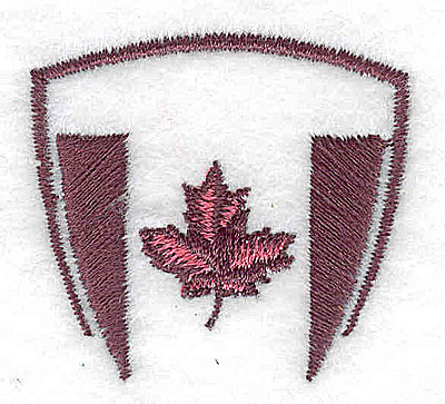 Embroidery Design: Canadian flag stylized 1.63w X 1.50h