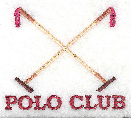 Embroidery Design: Polo Club 2.56w X 2.19h