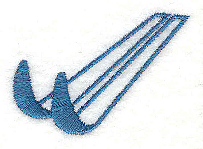 Embroidery Design: Skis 2.00w X 1.44h