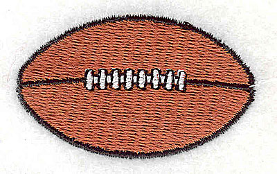Embroidery Design: Football 2.00w X 1.19h