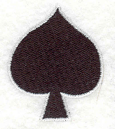 Embroidery Design: Spade 1.88w X 1.69h