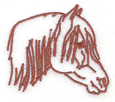 Embroidery Design: Horse head 2.38w X 2.06h