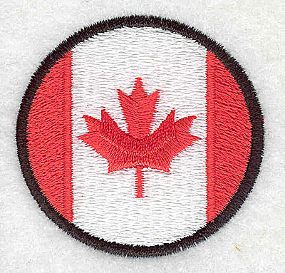 Embroidery Design: Canada flag 2.00w X 1.94h