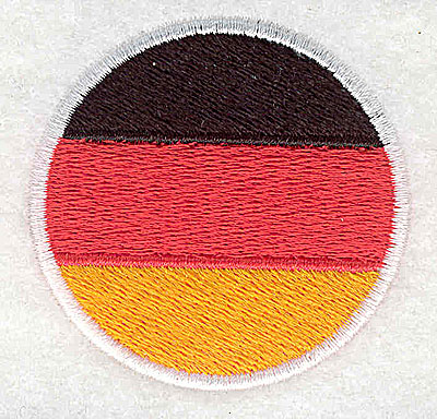 Embroidery Design: German flag 2.00w X 2.06h