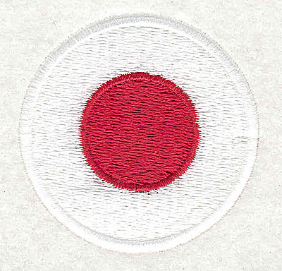 Embroidery Design: Japanese flag 2.00w X 2.00h
