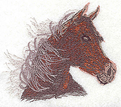 Embroidery Design: Horse head 3.50w X 3.13h