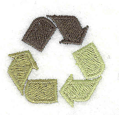 Embroidery Design: Recycling Logo1.38w X 1.31h