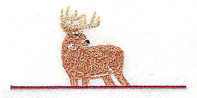 Embroidery Design: Deer    3.44w X 1.63h