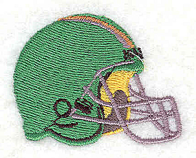Embroidery Design: Football helmet 1.81w X 1.38h