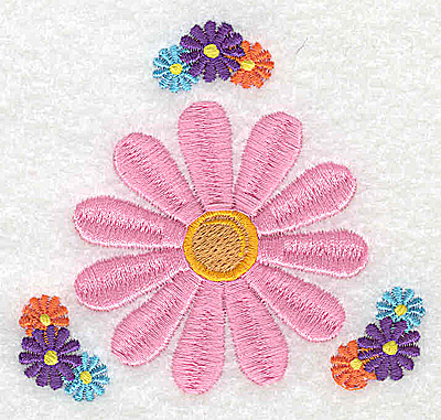 Embroidery Design: Flowers    3.25w X 3.00h