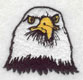Embroidery Design: Eagle head 1.81w X 1.69h