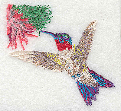Embroidery Design: Hummingbird 3.00w X 2.81h