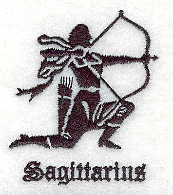 Embroidery Design: Saggitarius 1.94w X 2.31h