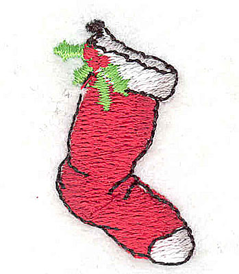 Embroidery Design: Christmas stocking 0.81w X 1.50h