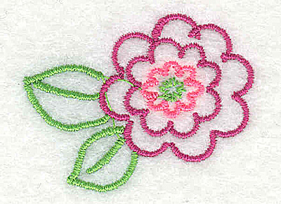 Embroidery Design: Flower 1.63w X 1.25h