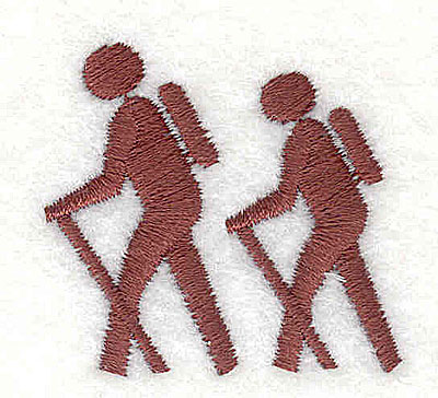 Embroidery Design: Hikers 1.44w X 1.38h