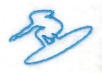 Embroidery Design: Snowboarder 1.50w X 0.94h