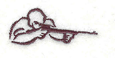 Embroidery Design: Marksman 1.50w X 0.63h
