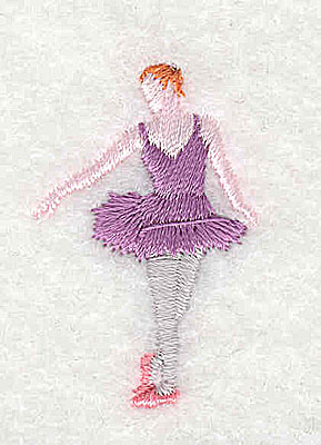 Embroidery Design: Ballerina 0.94w X 1.50h