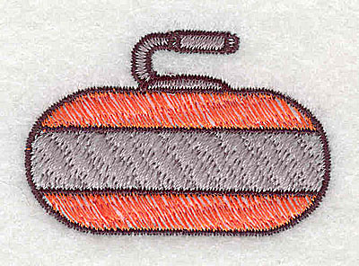 Embroidery Design: Curling Stone  1.88w X 1.25h