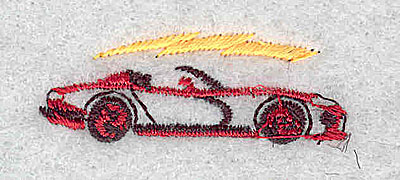 Embroidery Design: Sports car 1.56w X 0.94h