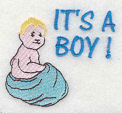 Embroidery Design: It's a Boy 2.38w X 2.13h