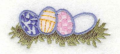 Embroidery Design: Easter eggs 2.19w X 0.88h