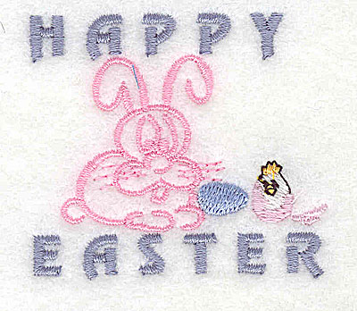 Embroidery Design: Happy easter 2.25w X 2.06h