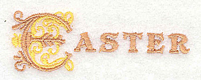 Embroidery Design: Easter 2.88w X 0.94h