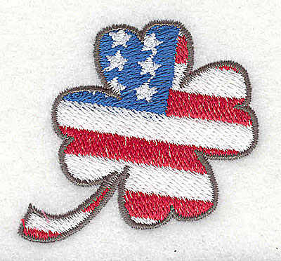 Embroidery Design: Shamrock flag 2.06w X 1.94h