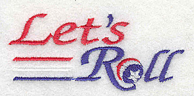 Embroidery Design: Let's Roll 2.31w X 1.25h