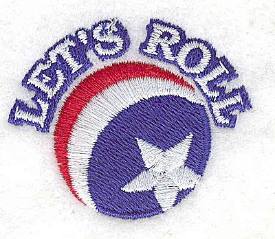 Embroidery Design: Let's Roll 1.94w X 1.31h