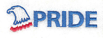 Embroidery Design: Pride 2.88w X 0.81h