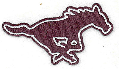 Embroidery Design: Mustang 3.44w X 2.94h