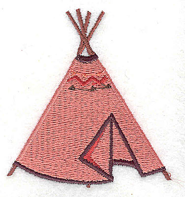 Embroidery Design: Teepee 2.31w X 2.44h