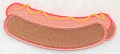 Embroidery Design: Hotdog 3.94w X 1.63h