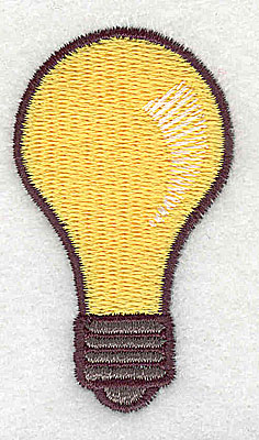 Embroidery Design: Light bulb 1.44w X 2.44h