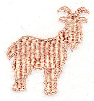 Embroidery Design: Goat 2.25w X 2.44h