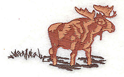 Embroidery Design: Moose 2.50w X 1.50h