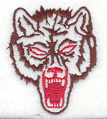 Embroidery Design: Wolf 1.88w X 2.25h