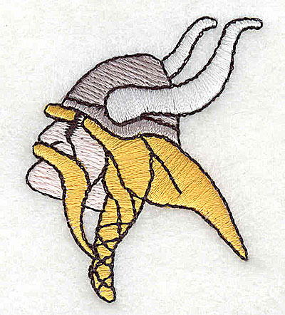 Embroidery Design: Viking head 1.69w X 2.06h