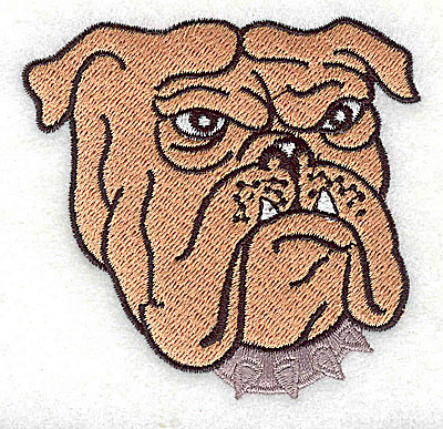 Embroidery Design: Bulldog head 2.88w X 2.81h
