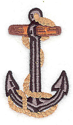 Embroidery Design: Anchor 1.69w X 2.88h